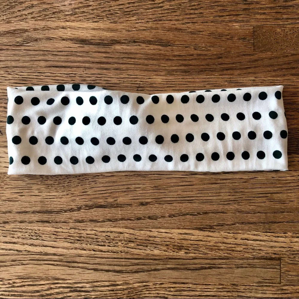 Green Polka Dot Christmas Headband Handmade NEW